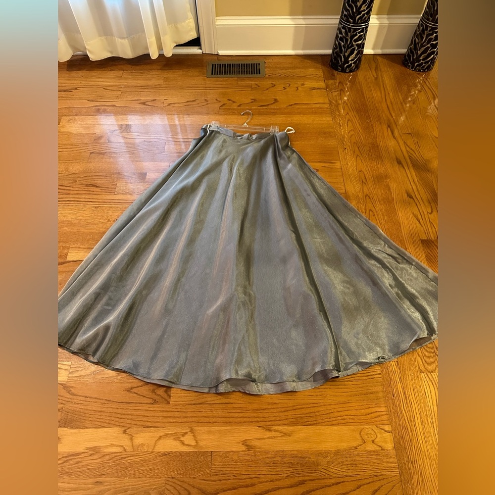 J.B.S. Shimmering Gray Maxi Skirt